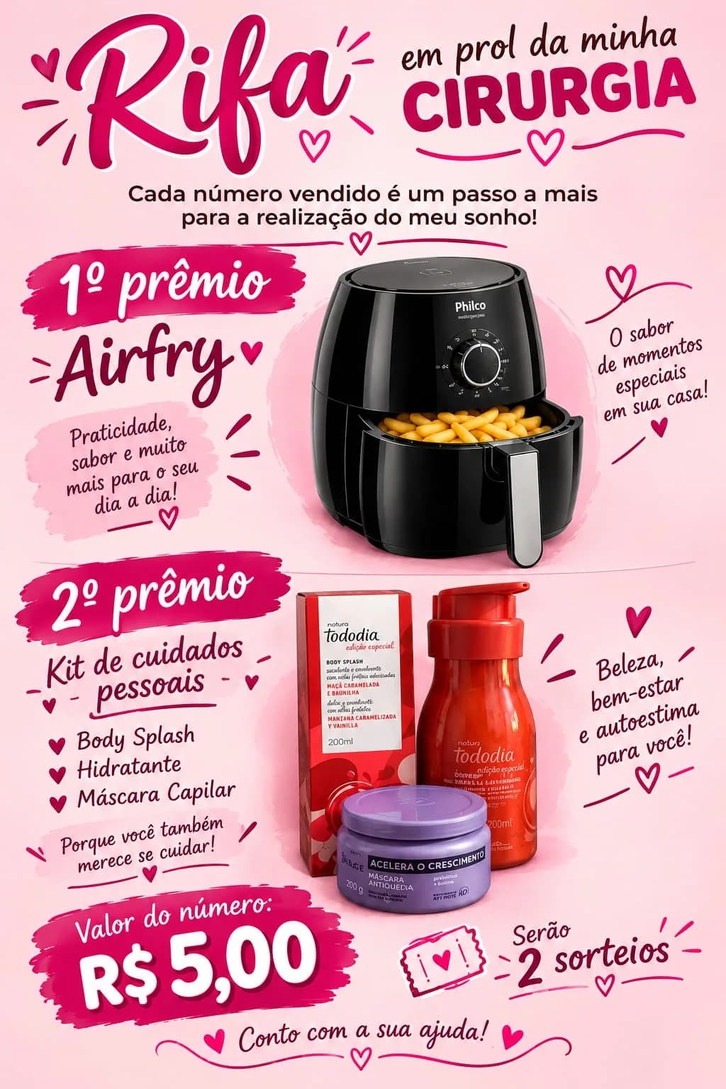 Em prol da viagem para minha cirurgia.🙌🏾