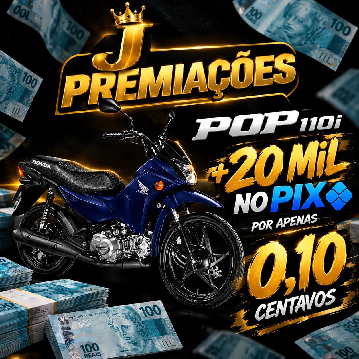 POP110I 2027 0KM + 20MIL NO PIX POR APENAS 0,10 CENTAVOS 🤑💚